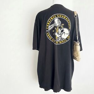 Vans Carefree Guaranteed Skeleton Graphic Tee Black — Size XL